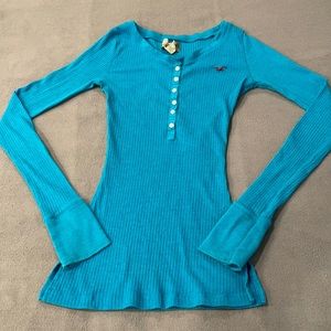 Hollister Blue Long Sleeve Tee